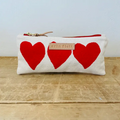 handprinted pencil case