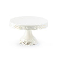 white victorian fine porcelain cake stand