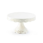 white victorian fine porcelain cake stand