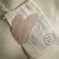 rose quartz gua sha stone