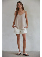 tencel + linen cami