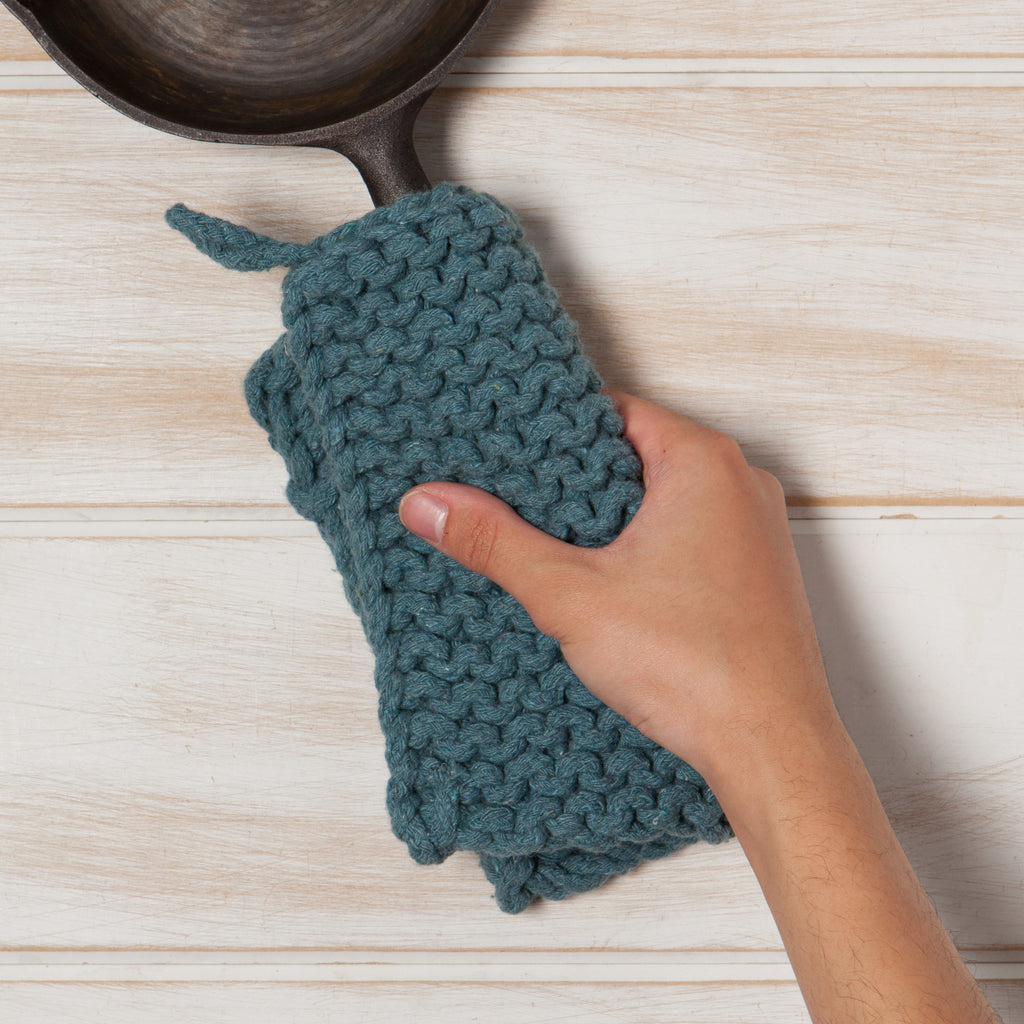 knit potholder