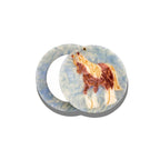 hand painted compact mirror
