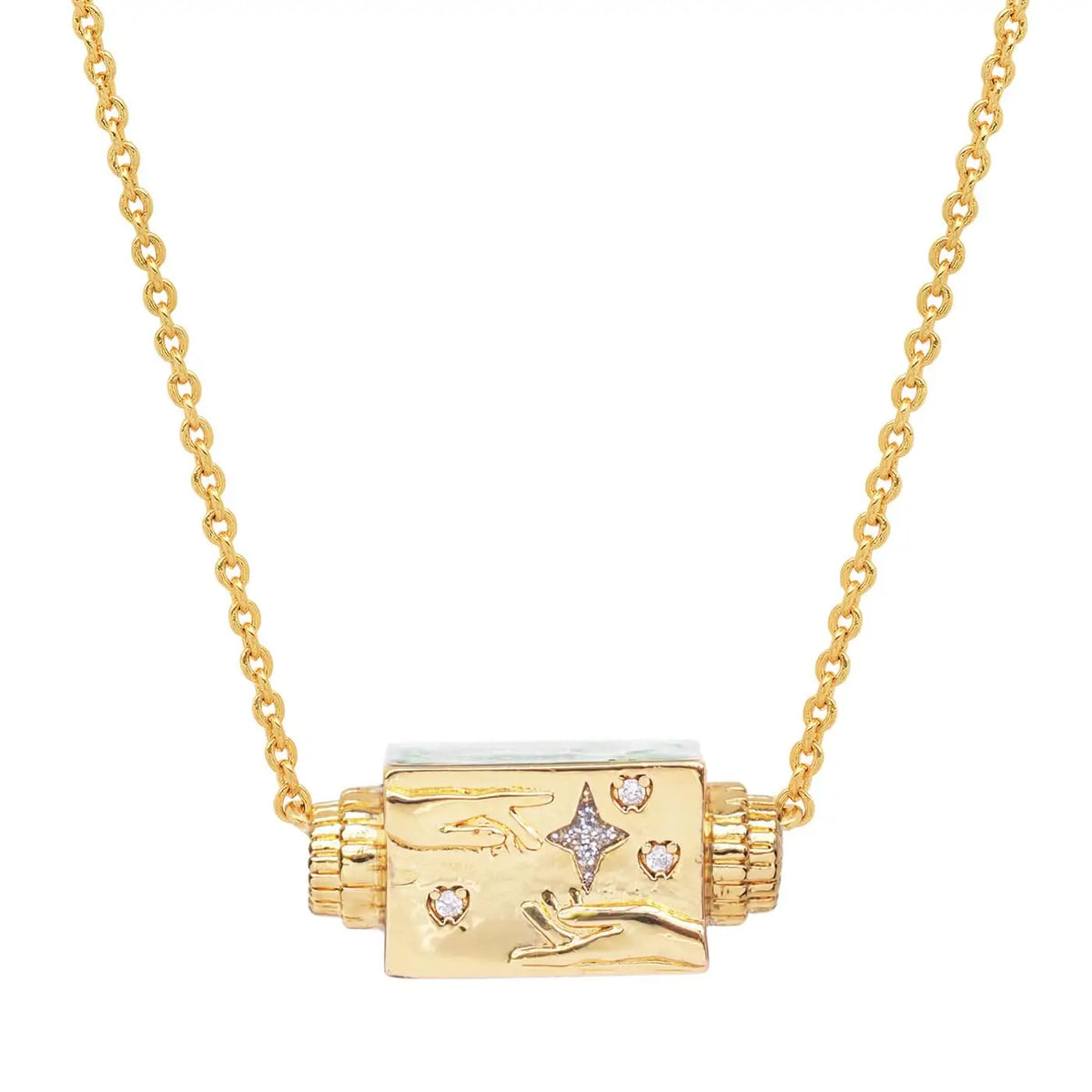 love at first sight spinner necklace