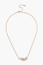 anini pearl necklace in gold
