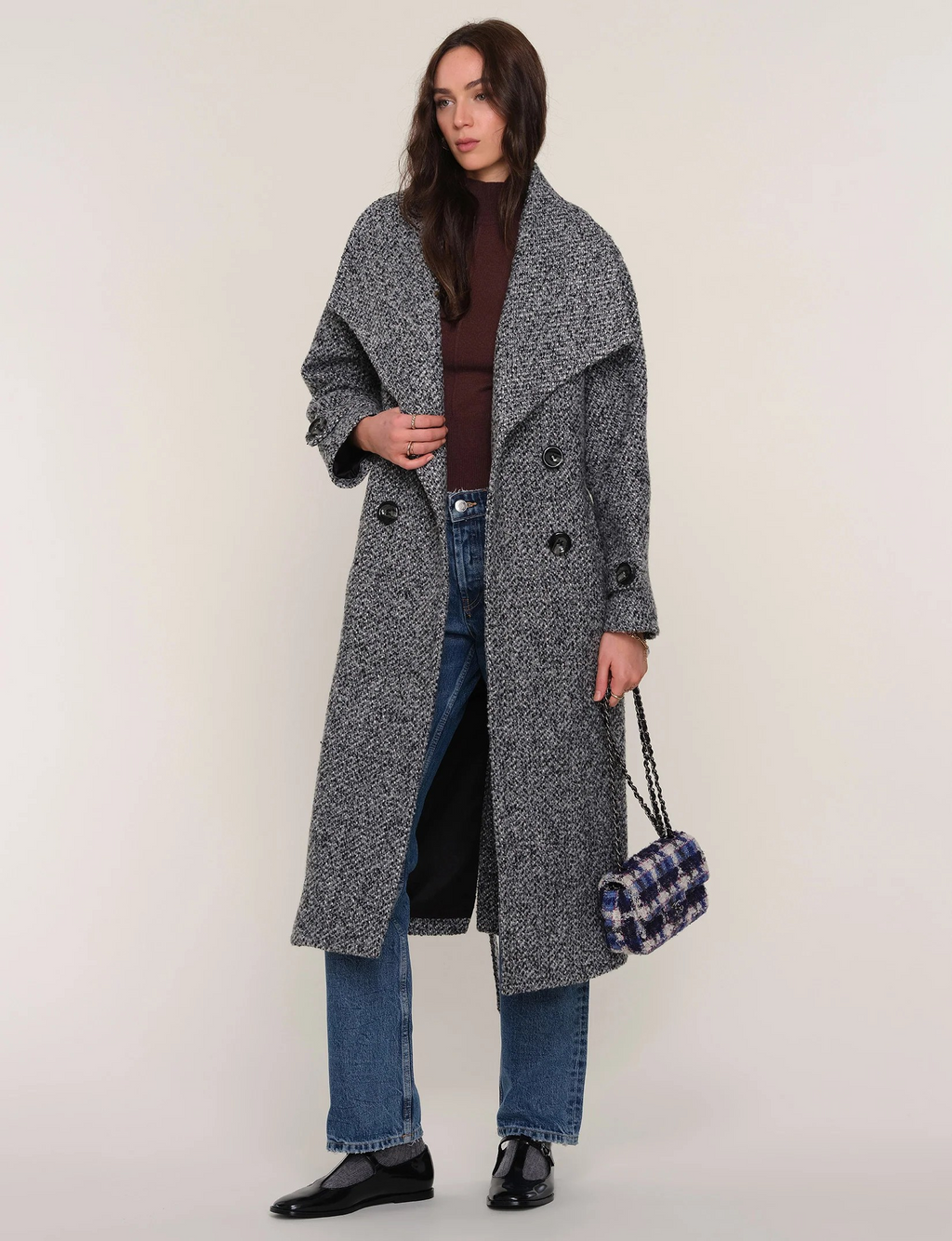tiffie coat in black