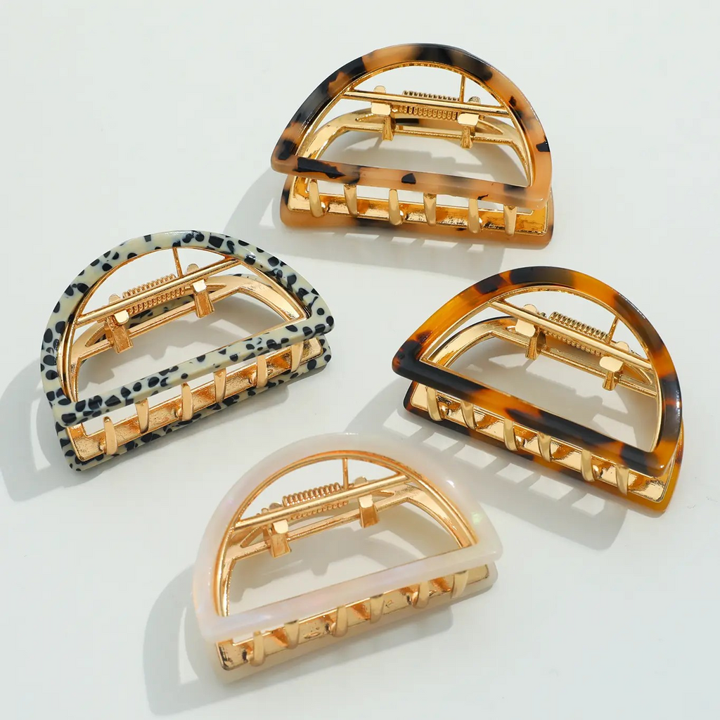 rosalie small half moon claw clip