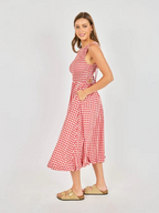 apple butter midi dress