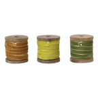 velvet ribbon on wooden spool