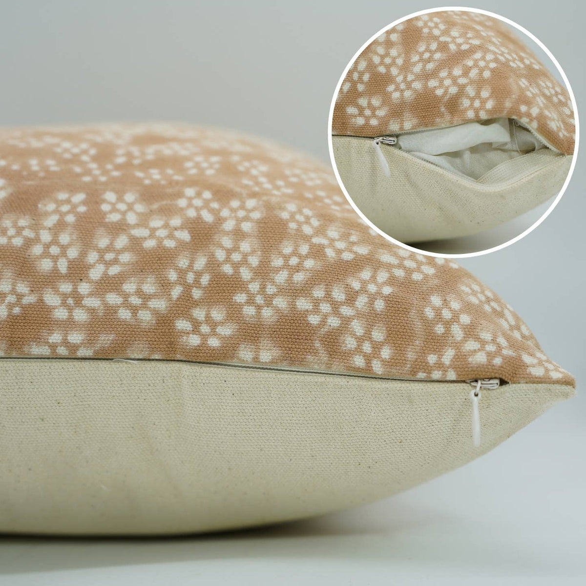 bohemian print duck canvas 14x20 pillow in vrishti