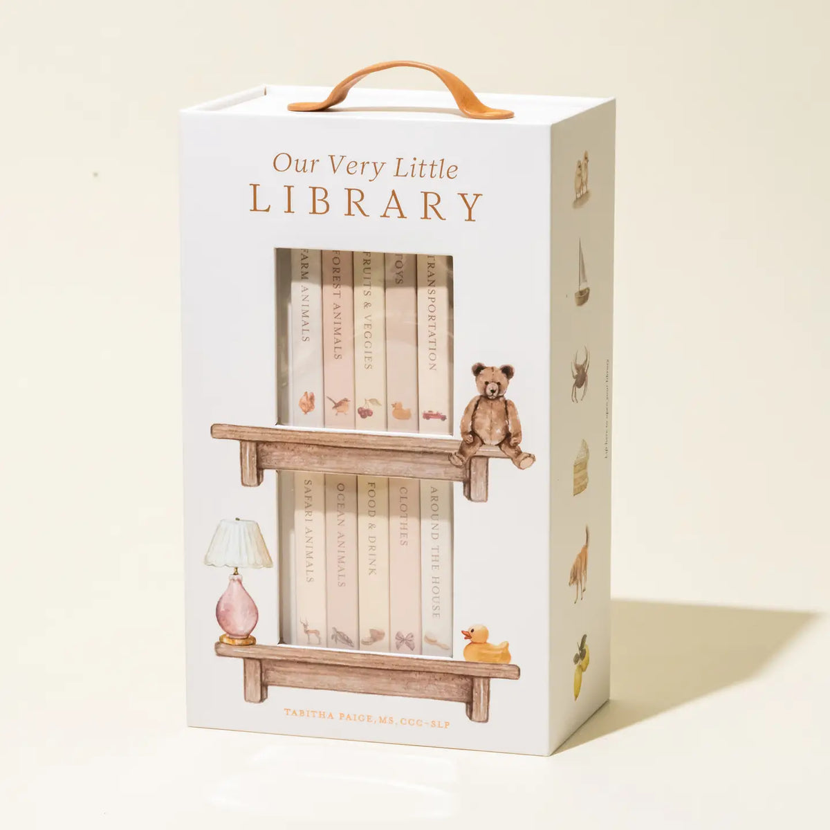 our very little library board book set