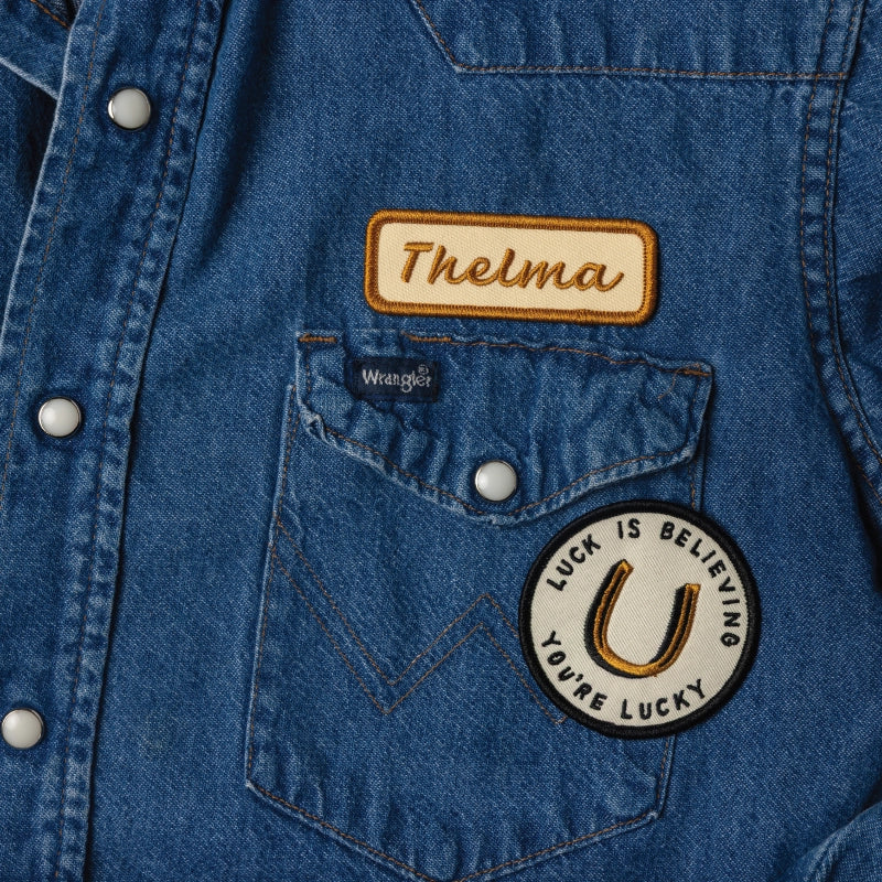 good luck woven patch