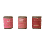 velvet ribbon on wooden spool - large