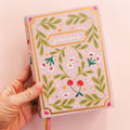 cherries and blooms lined notebook