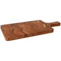 acacia chevron serving paddle - large