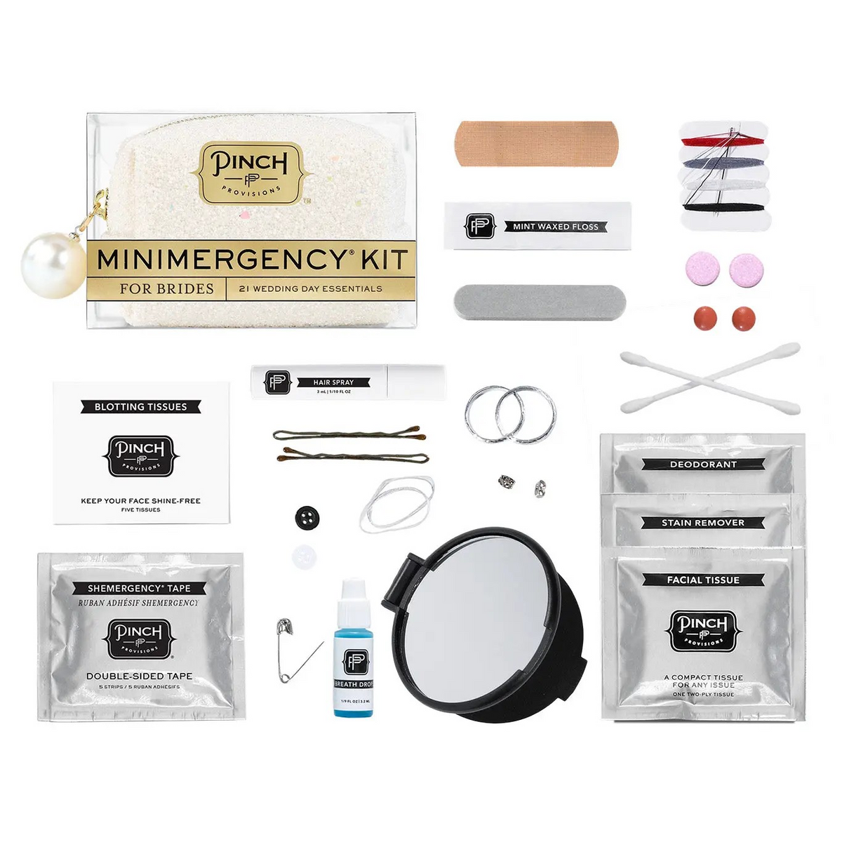 pearl minimergency kits for brides