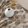 salvia block print table cloth