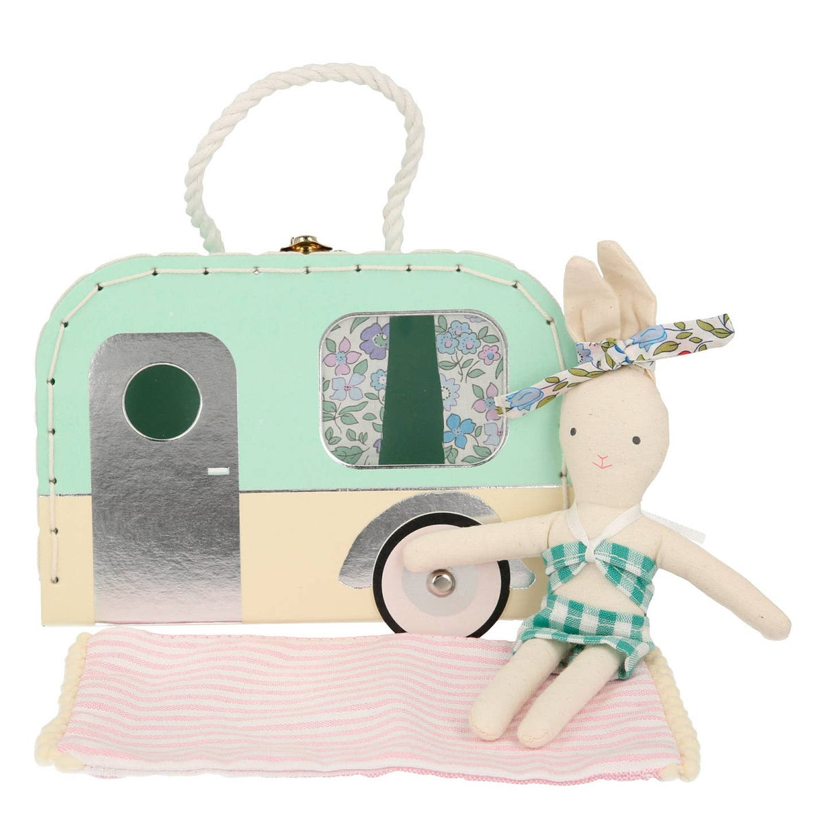 caravan bunny mini doll suitcase