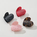 valentine's heart claw clip - large