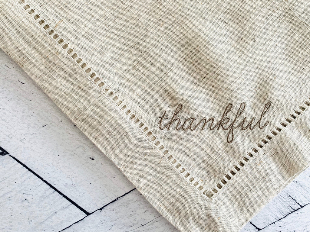thankful cloth napkins