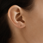 petite gold bar studs