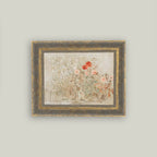 garden framed antique art - size options