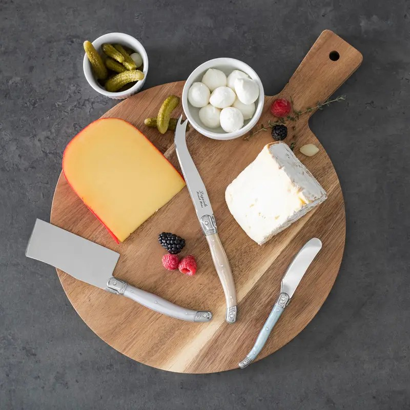 3-piece cheese knife set MOP handle