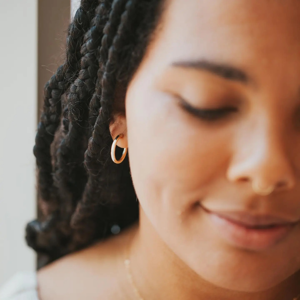 bold hoops - 14mm