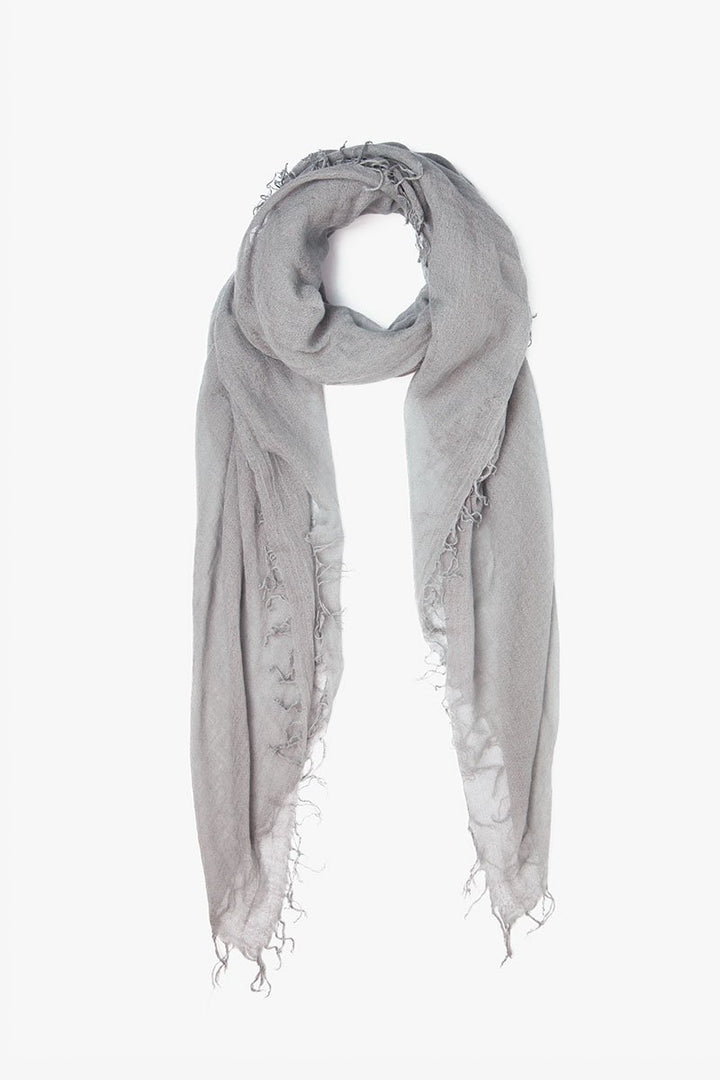 cashmere + silk scarf in griffin