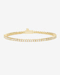 baby not your basic tennis bracelet 2mm - gold