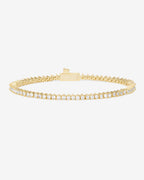 baby not your basic tennis bracelet 2mm - gold