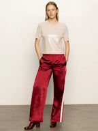 sparkle sequin sweater in mother of pearl