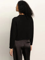 zip it sweater in black