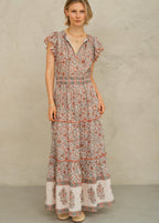 della print maxi dress