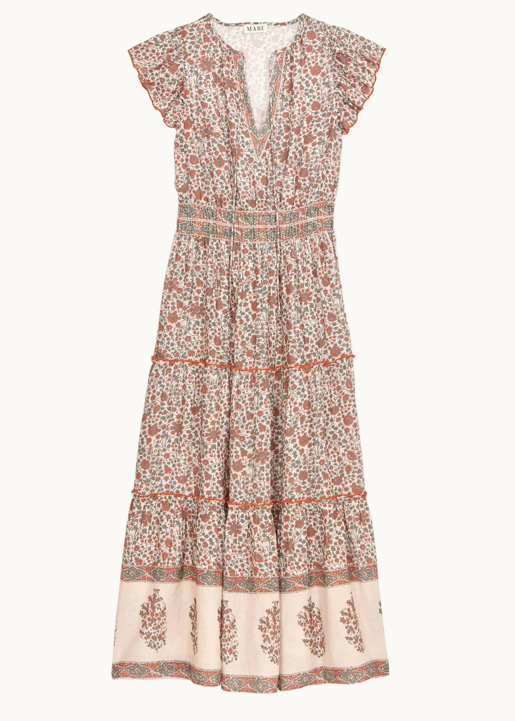 della print maxi dress