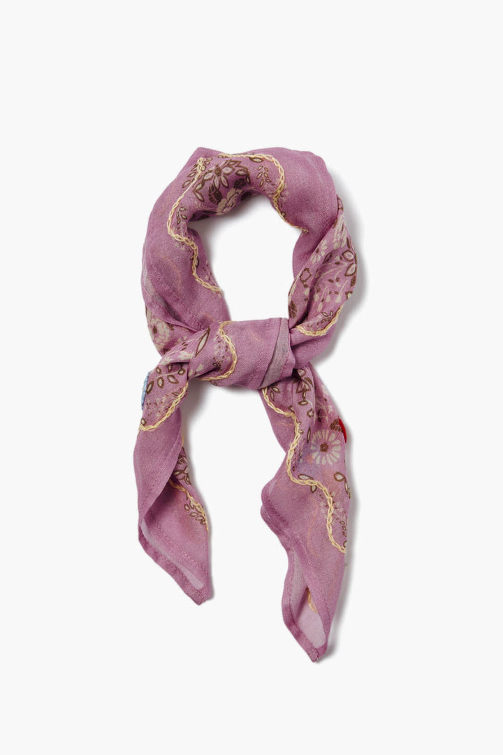 embroidered floral bandana - color options