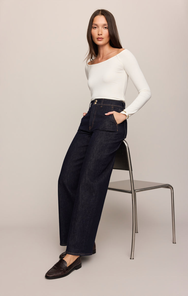 atelier denim trouser in midnight