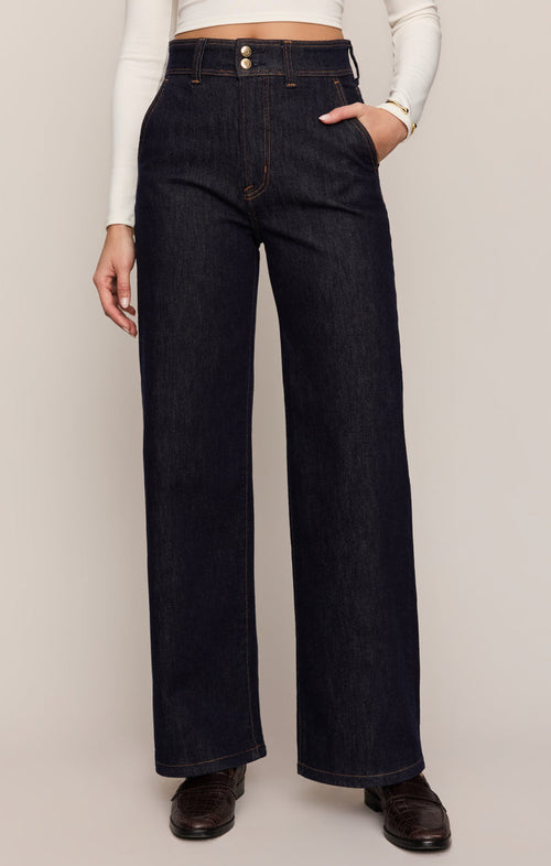 atelier denim trouser in midnight