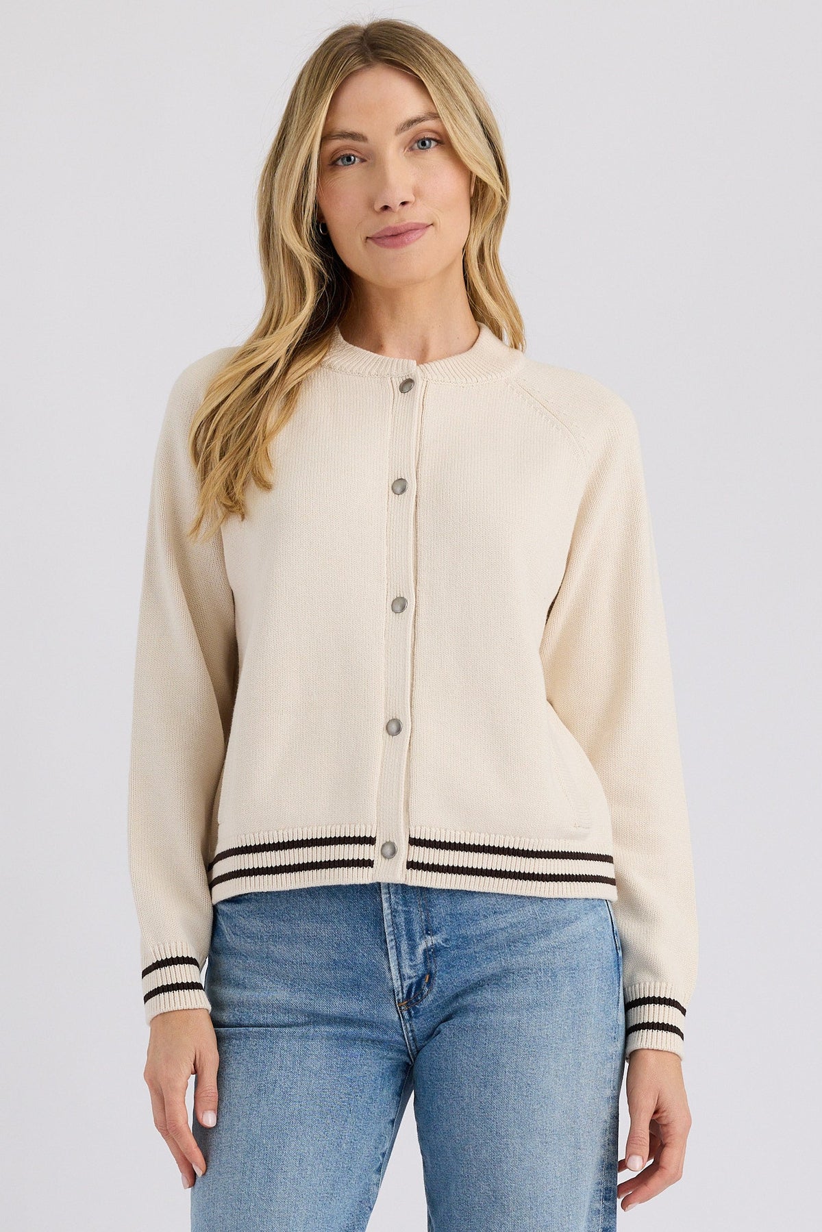 frankie jacket in cream combo