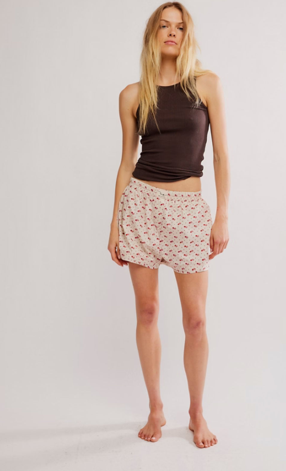 day to day floral boxer in sand
