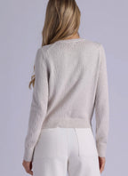 boucle cardi in chalk