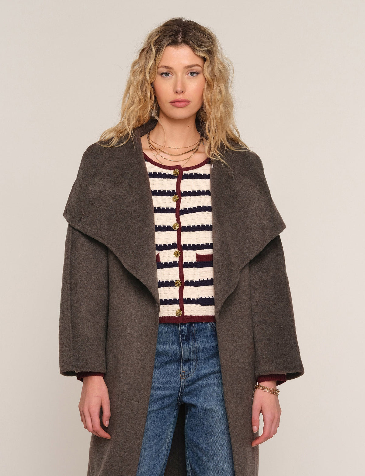 kravitz coat in bark