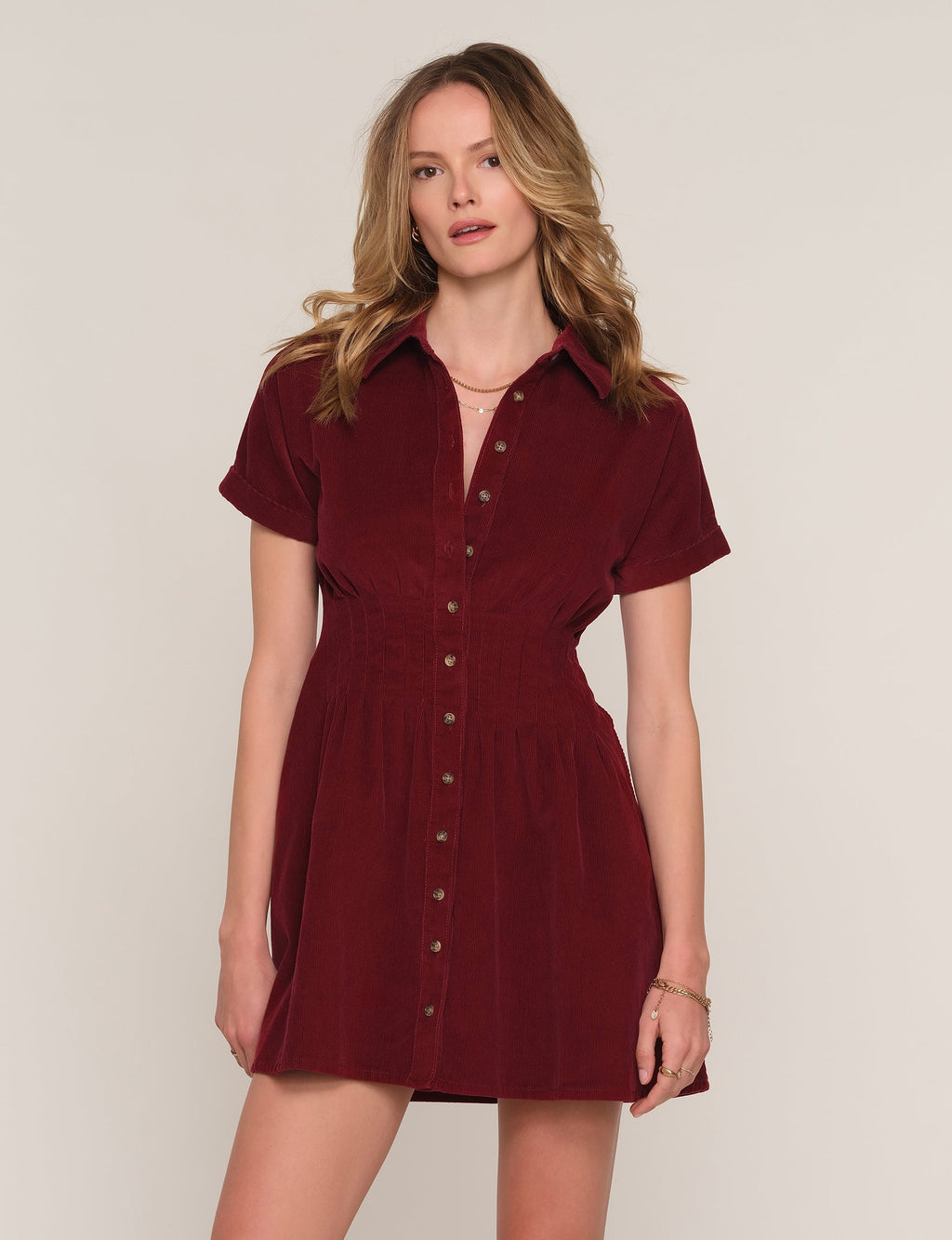 the isadora dress in merlot