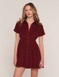 the isadora dress in merlot