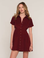 the isadora dress in merlot