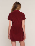 the isadora dress in merlot
