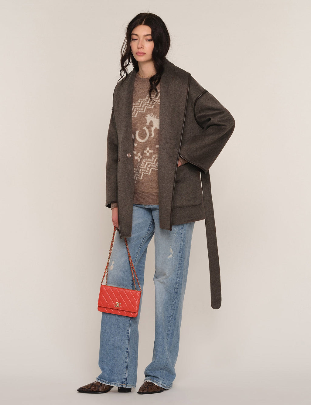 ruth coat in bark