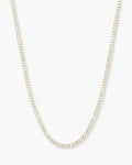 baby not your basic tennis necklace 2mm - gold