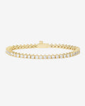 not your basic tennis bracelet 3mm - gold