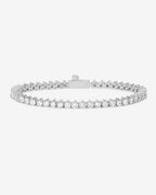 not your basic tennis bracelet 3mm - silver